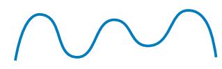 Imagem: Ilustração. Uma linha ondulada horizontal. Fim da imagem.