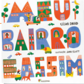 Imagem: Capa do livro. O título “Meu bairro é assim” toma toda a capa com letras de forma maiúsculas e com desenhos diferentes no interior de cada uma delas. Fim da imagem.
