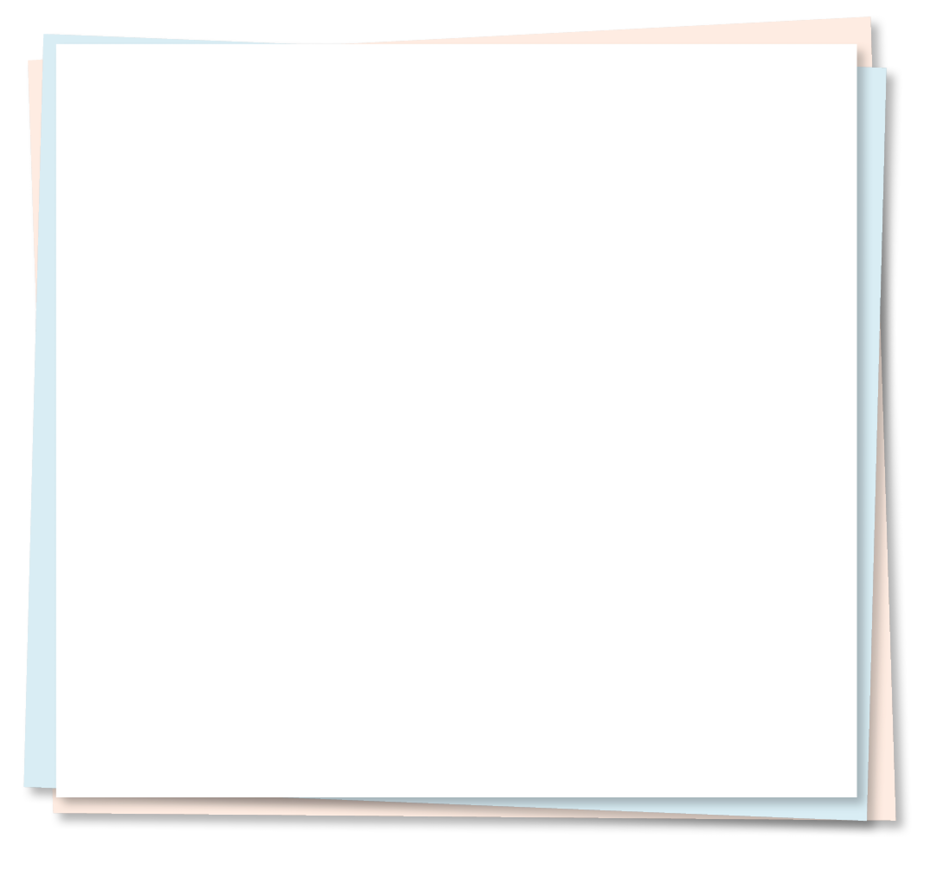 Imagem: Ilustração. Folhas de papel uma sobre a outra e a primeira de cor branca.  Fim da imagem.