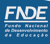 Imagem: Logotipo héfi-hêni-dê-eh. Na parte superior, a sigla héfi-hêni-dê-eh. Em seguida, um traço e o nome: Fundo Nacional de Desenvolvimento da Educação. Fim da imagem.