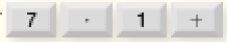 Ilustração. Ilustração. Teclas: 7, ∙, 1, + 