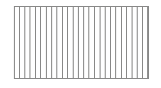 Imagem: Ilustração. Retângulo dividido em vinte e cinco partes.   Fim da imagem.