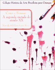 Imagem: Capa de livro. Na parte superior, o título e o nome da autora. Na parte inferior, manchas de tinta vermelho e preto.  Fim da imagem.