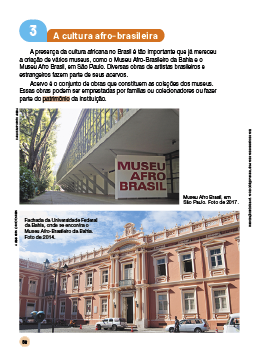 Imagem: Ilustração. Página do livro com imagens e textos. Fim da imagem.