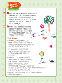 Imagem: Ilustração. Exemplifica como será a seção Ligando os pontos. Página composta de textos e imagens. Fim da imagem.