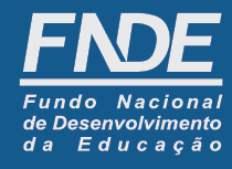Imagem: Logotipo héfi-hêni-dê-eh. Na parte superior, a sigla héfi-hêni-dê-eh. Em seguida, um traço e o nome: Fundo Nacional de Desenvolvimento da Educação. Fim da imagem.
