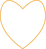 Imagem: Ilustração. Formas geométricas sendo: Letra d: Um coração.  Fim da imagem.