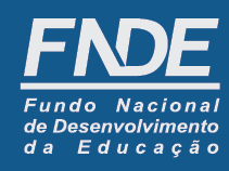Imagem: Logotipo héfi-hêni-dê-eh. Na parte superior, a sigla héfi-hêni-dê-eh. Em seguida, um traço e o nome: Fundo Nacional de Desenvolvimento da Educação. Fim da imagem.