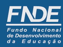 Imagem: Logotipo héfi-hêni-dê-eh. Na parte superior, a sigla héfi-hêni-dê-eh. Em seguida, um traço e o nome: Fundo Nacional de Desenvolvimento da Educação. Fim da imagem.