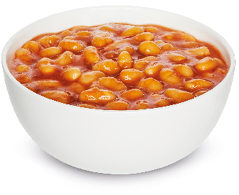 Imagem: Fotografia. Uma cumbuca de feijão carioca cozido. Fim da imagem.