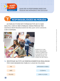 Imagem: Ilustração. Exemplifica como será a seção Desafio à vista. Página composta por textos e imagens. Fim da imagem.