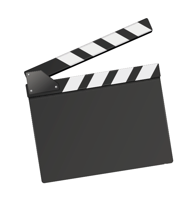 Imagem: Ilustração. Uma claquete na qual está escrito “MUDANÇAS NO CINEMA”.  Fim da imagem.