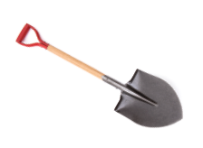 Imagem: Fotografia. Uma pá  Fim da imagem.